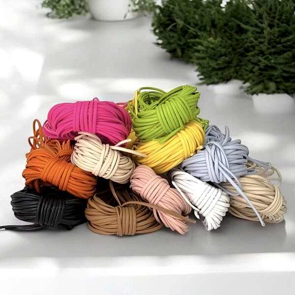 Suni Deri İpler 3 mm