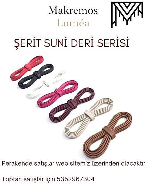 Şerit Suni Deri İpler 7 mm